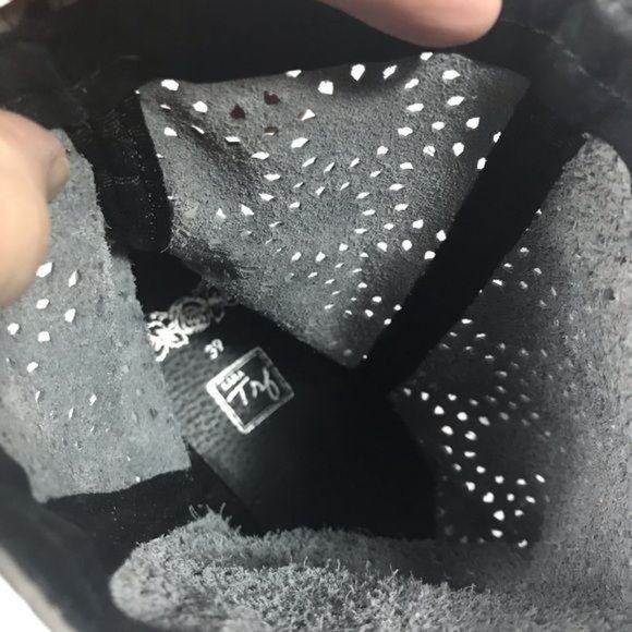 Zara boots sz 39 perforated leather gray - Picture 5 of 7